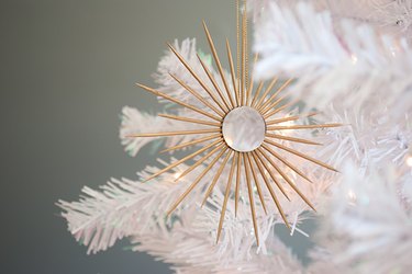 DIY Miniature Sunburst Mirror Ornament
