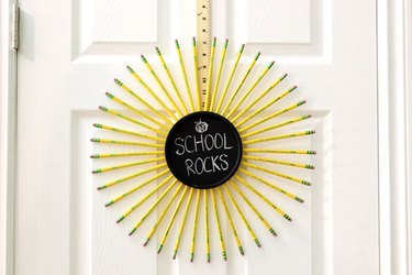 Pencil Wreath for Back to School