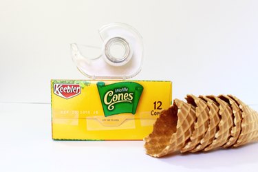 ice cream cones tape box