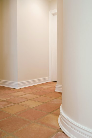 Tile floor and walls