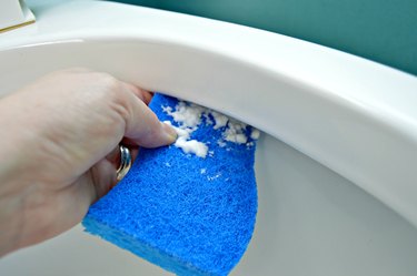 how to remove hard water stains from a toilet bowl
