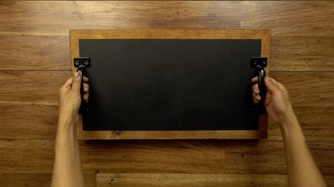 DIY chalkboard serving tray.