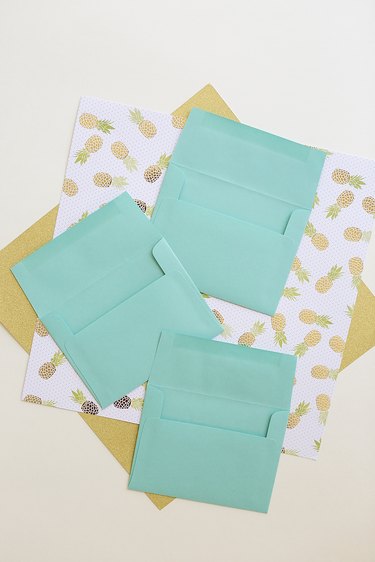 Paper supplies and envelopes.
